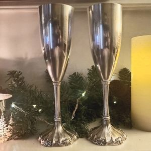 Reed and Barton champagne flutes